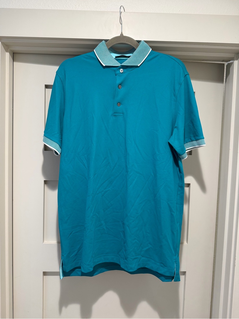 Greyson Men’s Polo Shirt – Teal – Size M